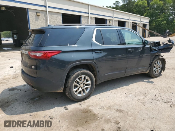 2020 Chevrolet Traverse LT Cloth with VIN 1GNERGKW7LJ324204, listed as a Copart auction lot 59526775 with 125,373 mi miles and Salvage title. Bid and sale history available at DreamBid. Image 3.