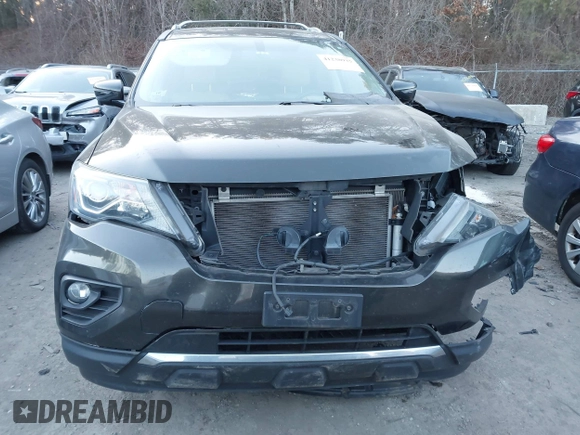 2017 Nissan Pathfinder SV with VIN 5N1DR2MM4HC630884, listed as a IAAI auction lot 41238925 with 114,622 mi miles. Bid and sale history available at carsss.com. Image 13.