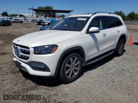 2020 Mercedes-Benz GLS with VIN 4JGFF5KE4LA134647, listed as a Copart auction lot 65257493 with 56,189 mi miles. Bid and sale history available at carsss.com. Image 1.