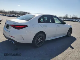 2024 Mercedes-Benz C 300 with VIN W1KAF4HB3RR204628, listed as a Copart auction lot 48146225 with 3,282 mi miles and Salvage Title. Bid and sale history available at DreamBid. Image 3.