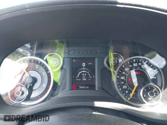2019 Ram 2500 Tradesman with VIN 3C6UR5CL7KG552062, listed as a IAAI auction lot 42253889 with 56,067 mi miles and . Bid and sale history available at DreamBid. Image 7.