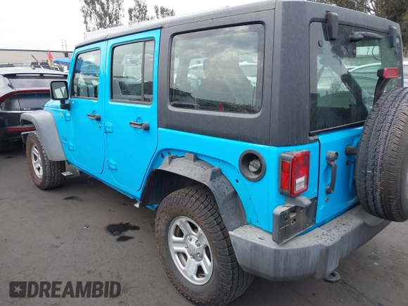 2018 Jeep Wrangler Unlimited Sport with VIN 1C4BJWDG8JL909376, listed as a IAAI auction lot 41632019 with 40,968 mi miles and . Bid and sale history available at DreamBid. Image 3.