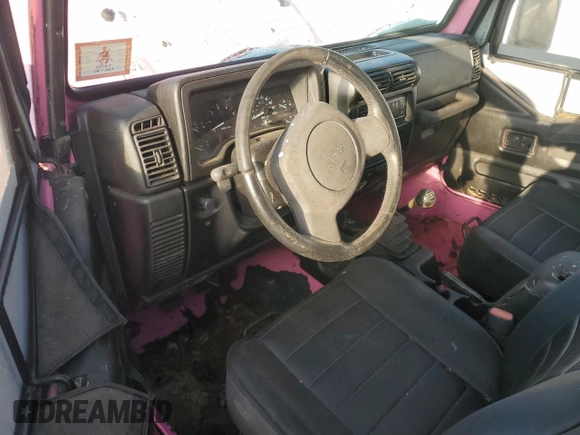 1997 Jeep Wrangler Sahara with VIN 1J4FY49S6VP505743, listed as a Copart auction lot 88931025 with 0 mi miles and Clean Title. Bid and sale history available at carsss.com. Image 8.