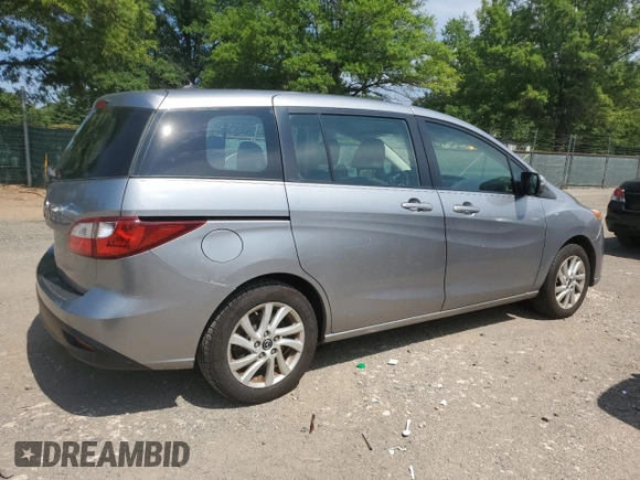 2013 Mazda 5 Sport with VIN JM1CW2BL8D0156162, listed as a Copart auction lot 62848615 with 160,822 mi miles and Salvage title. Bid and sale history available at DreamBid. Image 3.