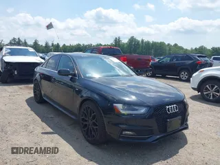 2014 Audi A4 Premium Plus with VIN WAUFFAFL2EA070548, listed as a IAAI auction lot 42558308 with 92,435 mi miles and . Bid and sale history available at DreamBid. Image 1.