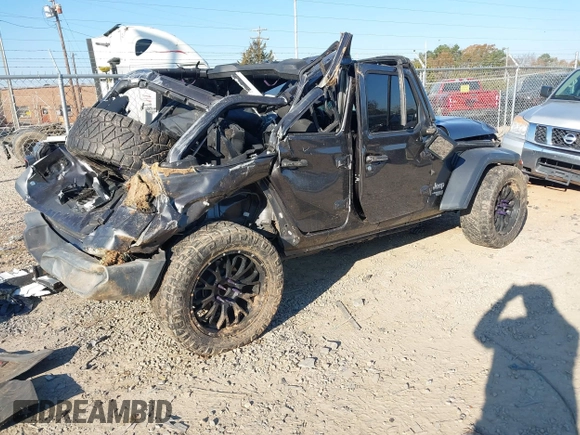 2019 Jeep Wrangler Unlimited Sport S with VIN 1C4HJXDGXKW500313, listed as a IAAI auction lot 41022680 with 82,864 mi miles and . Bid and sale history available at DreamBid. Image 4.