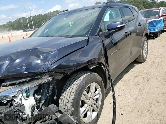 2020 Chevrolet Blazer LT with VIN 3GNKBCRS6LS587477, listed as a Copart auction lot 56938945 with 100,289 mi miles and Salvage title. Bid and sale history available at DreamBid. Image 14.