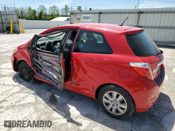 2012 Toyota Yaris L z VIN JTDJTUD36CD518179, wystawiony jako Copart lot #54722225 z przebiegiem 80 122 mil mil oraz Szkoda całkowita • Salvage title. Historia ofert i sprzedaży dostępna na DreamBid. Obrazek 2.