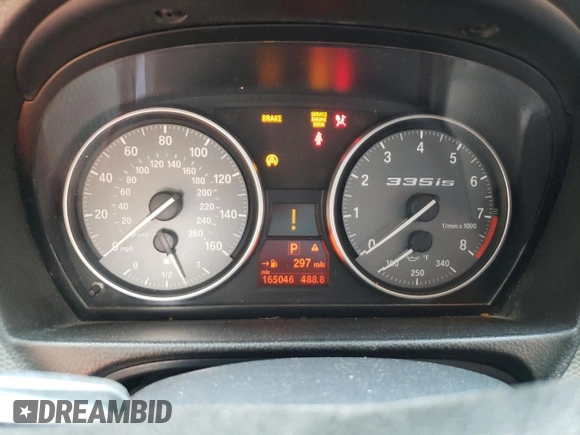 2011 BMW 3 Series 335is with VIN WBAKG1C50BE599437, listed as a Copart auction lot 61936864 with 165,046 mi miles and Salvage Title. Bid and sale history available at carsss.com. Image 9.