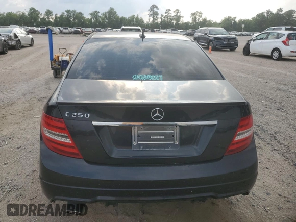 2012 Mercedes-Benz C-Class C 250 Sport with VIN WDDGF4HB5CR202574, listed as a Copart auction lot 54682525 with 95,049 mi miles and Salvage Title. Bid and sale history available at carsss.com. Image 6.