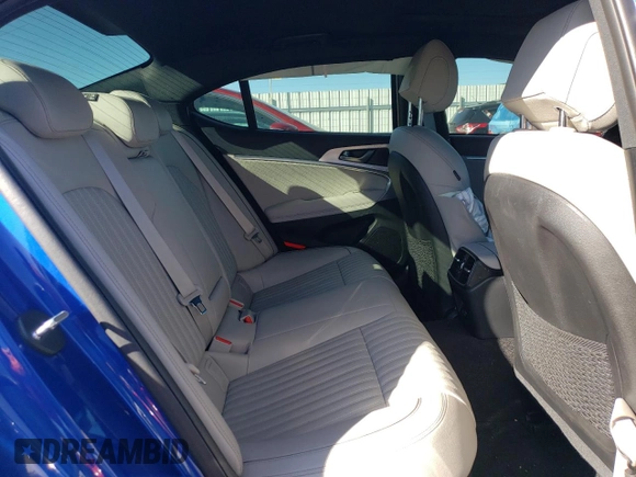 2023 Genesis G70 2.0T with VIN KMTG34TA6PU113019, listed as a Copart auction lot 81570454 with 15,421 mi miles and Salvage Title. Bid and sale history available at DreamBid. Image 10.