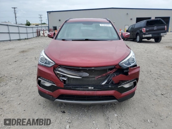 2018 Hyundai Santa Fe 2.4L with VIN 5XYZUDLB4JG505969, listed as a Copart auction lot 61583205 with 137,607 mi miles and Clean title. Bid and sale history available at DreamBid. Image 5.
