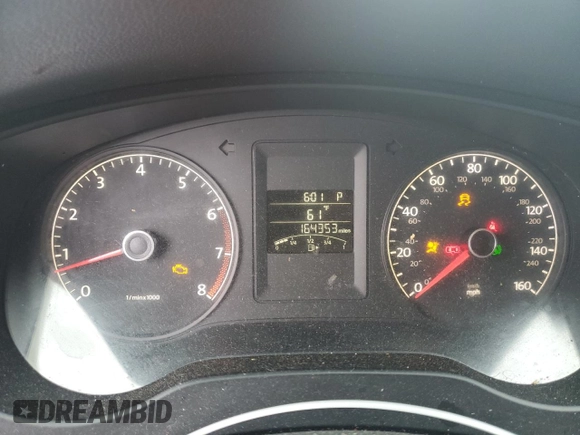 2011 Volkswagen Jetta SE with VIN 3VWDZ7AJXBM318518, listed as a Copart auction lot 50718595 with 164,353 mi miles and Salvage title. Bid and sale history available at DreamBid. Image 9.