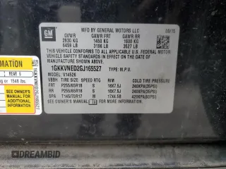 2016 GMC Acadia SLE with VIN 1GKKVNED2GJ165527, listed as a Copart auction lot 53054645 with 148,910 mi miles and Salvage title. Bid and sale history available at DreamBid. Image 13.