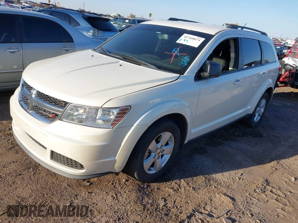 2014 Dodge Journey SE with VIN 3C4PDCAB4ET119412, listed as a IAAI auction lot 41760074 with 148,882 mi miles. Bid and sale history available at carsss.com. Image 2.