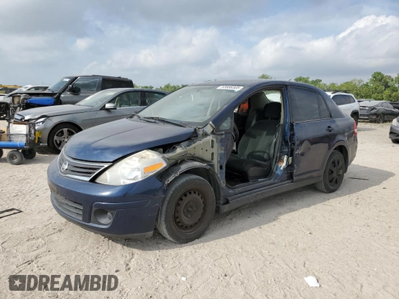 2010 Nissan Versa S with VIN 3N1BC1AP9AL425600, listed as a Copart auction lot 53688305 with 203,371 mi miles and Salvage title. Bid and sale history available at DreamBid. Image 1.