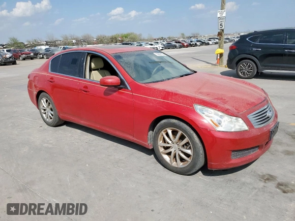 2008 Infiniti G35 Sedan Journey with VIN JNKBV61E58M208711, listed as a Copart auction lot 50606105 with 207,419 mi miles and Clean Title. Bid and sale history available at carsss.com. Image 4.