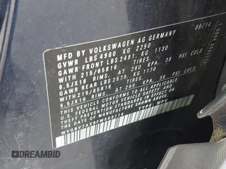 2015 Volkswagen Tiguan S z VIN WVGBV7AX8FW503114, wystawiony jako IAAI lot #42397033 z przebiegiem 200 658 mil mil oraz . Historia ofert i sprzedaży dostępna na DreamBid. Obrazek 9.