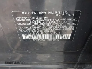 2014 Subaru Forester Premium with VIN JF2SJAEC9EH531531, listed as a IAAI auction lot 41657135 with 159,373 mi miles and . Bid and sale history available at DreamBid. Image 9.