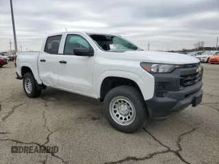 2024 Chevrolet Colorado 2WD Work Truck with VIN 1GCGSBEC8R1132891, listed as a Copart auction lot 46445545 with 3,588 mi miles and Salvage Title. Bid and sale history available at DreamBid. Image 4.