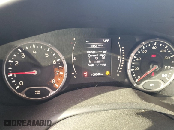 2016 Jeep Renegade Latitude z VIN ZACCJABW3GPD10780, wystawiony jako Copart lot #53134795 z przebiegiem 100 069 mil mil oraz Szkoda całkowita • Salvage title. Historia ofert i sprzedaży dostępna na DreamBid. Obrazek 9.