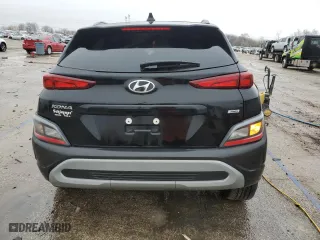 2023 Hyundai Kona SEL with VIN KM8K6CAB9PU938554, listed as a Copart auction lot 42632815 with 52,098 mi miles and Salvage Title. Bid and sale history available at carsss.com. Image 6.