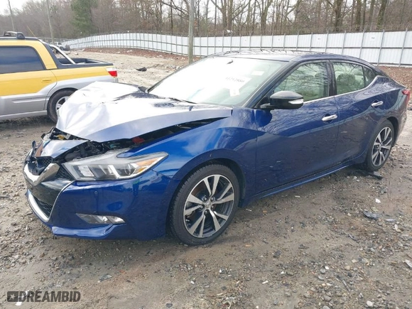 2017 Nissan Maxima Platinum with VIN 1N4AA6AP5HC421258, listed as a IAAI auction lot 41212880 with 101,435 mi miles. Bid and sale history available at carsss.com. Image 2.