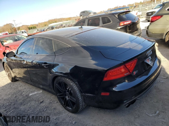 2014 Audi S7 Prestige with VIN WAUW2AFC2EN034654, listed as a Copart auction lot 76705853 with 90,513 mi miles and Salvage Title. Bid and sale history available at carsss.com. Image 2.