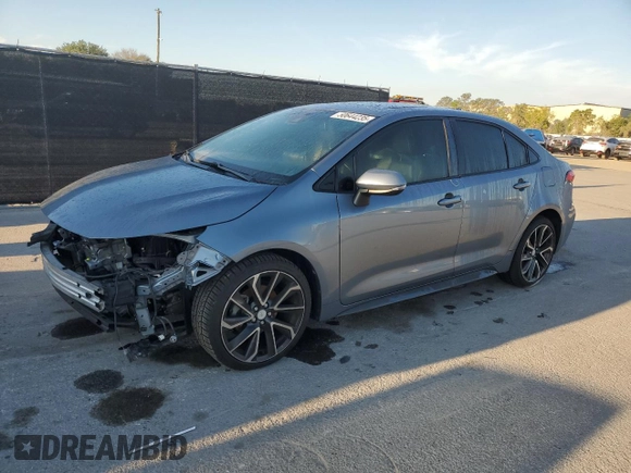 2020 Toyota Corolla XSE with VIN JTDT4RCE0LJ022138, listed as a Copart auction lot 50644235 with 83,370 mi miles and Salvage Title. Bid and sale history available at carsss.com. Image 1.