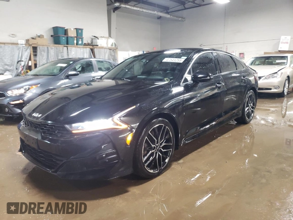 2022 Kia K5 GT with VIN 5XXG44J86NG153745, listed as a Copart auction lot 47541255 with 88,799 mi miles and Salvage Title. Bid and sale history available at carsss.com. Image 1.