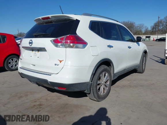 2015 Nissan Rogue S with VIN KNMAT2MT4FP568859, listed as a IAAI auction lot 41718743 with 122,607 mi miles and . Bid and sale history available at DreamBid. Image 4.