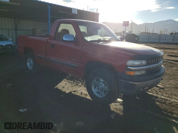 1999 Chevrolet Silverado 1500 LS with VIN 1GCEK14T3XZ135845, listed as a Copart auction lot 85611894 with 0 mi miles and Salvage Title. Bid and sale history available at carsss.com. Image 4.