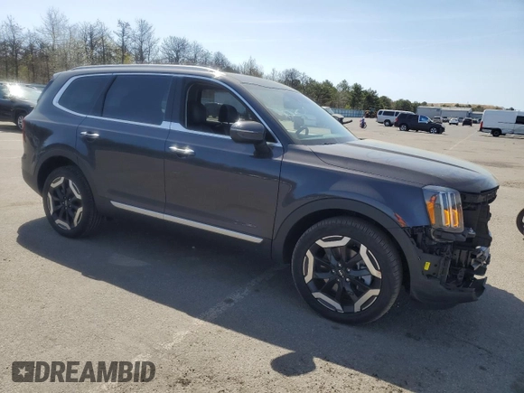 2025 Kia Telluride S z VIN 5XYP6DGC3SG577316, wystawiony jako Copart lot #55339495 z przebiegiem 5371 mil mil oraz Szkody całkowita. Historia ofert i sprzedaży dostępna na DreamBid. Obrazek 4.