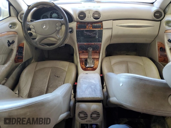 2005 Mercedes-Benz CLK 320 with VIN WDBTJ65J05F163135, listed as a Copart auction lot 75406684 with 170,089 mi miles and Salvage Title. Bid and sale history available at DreamBid. Image 8.