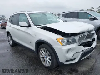 2013 BMW X3 xDrive28i with VIN 5UXWX9C52D0A16547, listed as a IAAI auction lot 41799109 with 118,201 mi miles. Bid and sale history available at carsss.com. Image 1.