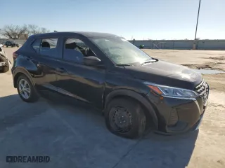 2022 Nissan Kicks S with VIN 3N1CP5BV9NL481829, listed as a Copart auction lot 47607015 with 77,329 mi miles and Salvage Title. Bid and sale history available at carsss.com. Image 4.