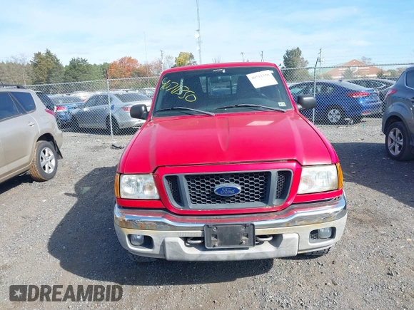2005 Ford Ranger XLT z VIN 1FTZR45E75PA10614, wystawiony jako IAAI lot #40711350 z przebiegiem 145 664 mil mil oraz . Historia ofert i sprzedaży dostępna na DreamBid. Obrazek 6.