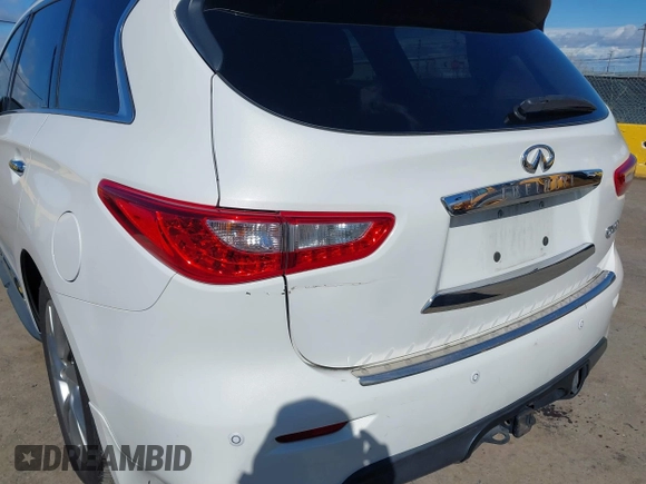 2014 Infiniti QX60 with VIN 5N1AL0MM9EC514942, listed as a IAAI auction lot 41807452 with 178,540 mi miles and . Bid and sale history available at DreamBid. Image 6.