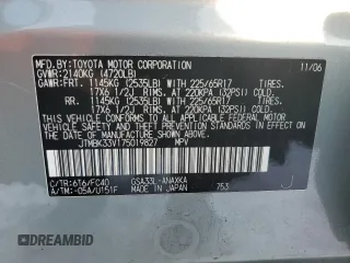 2007 Toyota RAV4 with VIN JTMBK33V175019827, listed as a Copart auction lot 88200845 with 259,981 mi miles and Non Repairable. Bid and sale history available at carsss.com. Image 13.