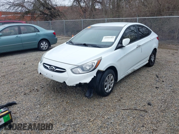 2012 Hyundai Accent GLS with VIN KMHCT4AE8CU207332, listed as a IAAI auction lot 41846183 with 163,190 mi miles. Bid and sale history available at carsss.com. Image 21.