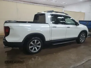 2018 Honda Ridgeline RTL-E with VIN 5FPYK3F74JB001049, listed as a Copart auction lot 57590075 with 111,848 mi miles and Clean title. Bid and sale history available at DreamBid. Image 3.