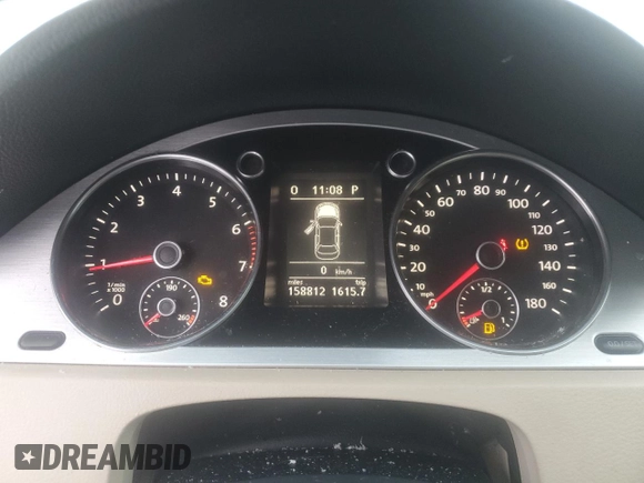 2010 Volkswagen CC with VIN WVWHP9AN7AE547929, listed as a Copart auction lot 88708825 with 158,812 mi miles and Salvage Title. Bid and sale history available at DreamBid. Image 9.