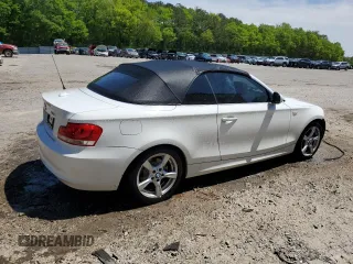 2012 BMW 1 Series 128i with VIN WBAUN1C50CVR00384, listed as a Copart auction lot 53232185 with 79,189 mi miles and Salvage title. Bid and sale history available at DreamBid. Image 3.