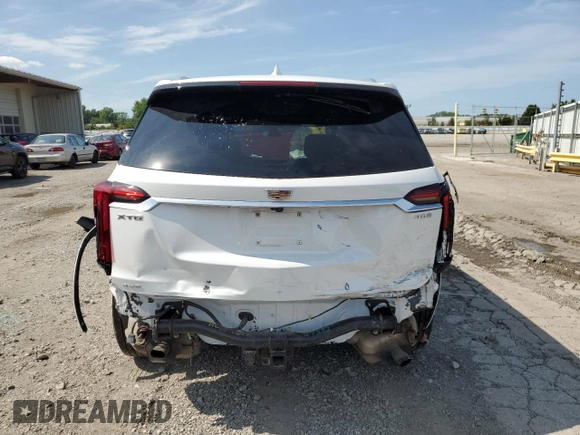 2022 Cadillac XT6 Premium Luxury with VIN 1GYKPDRS7NZ114056, listed as a Copart auction lot 66507104 with 21,989 mi miles and Clean Title. Bid and sale history available at carsss.com. Image 6.