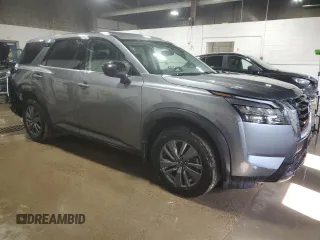 2023 Nissan Pathfinder S with VIN 5N1DR3AC0PC227940, listed as a Copart auction lot 47356705 with 21,338 mi miles and Salvage title. Bid and sale history available at DreamBid. Image 4.
