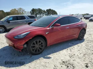2019 Tesla Model 3 Mid Range with VIN 5YJ3E1EA1KF426158, listed as a Copart auction lot 50015735 with 98,100 mi miles and Salvage Title. Bid and sale history available at DreamBid. Image 1.