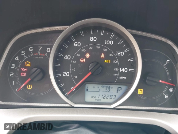 2013 Toyota RAV4 LE with VIN 2T3ZFREV3DW007993, listed as a IAAI auction lot 41892466 with 112,283 mi miles. Bid and sale history available at carsss.com. Image 7.