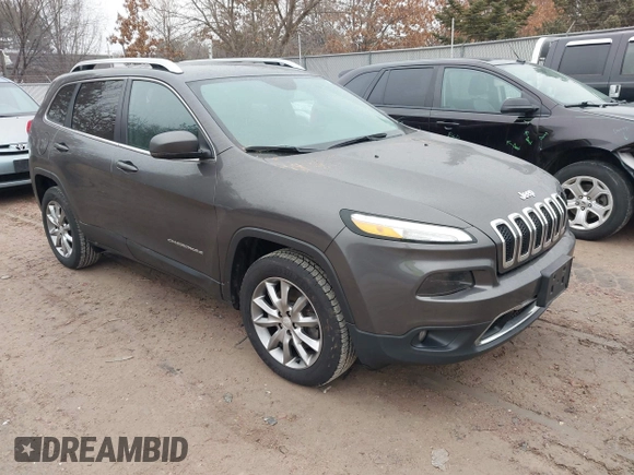2018 Jeep Cherokee Limited with VIN 1C4PJMDXXJD502325, listed as a IAAI auction lot 41678953 with 52,951 mi miles. Bid and sale history available at carsss.com. Image 1.