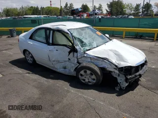 2009 Kia Spectra LX with VIN KNAFE221995630318, listed as a Copart auction lot 55817285 with Not provided miles and Non repairable. Bid and sale history available at DreamBid. Image 4.