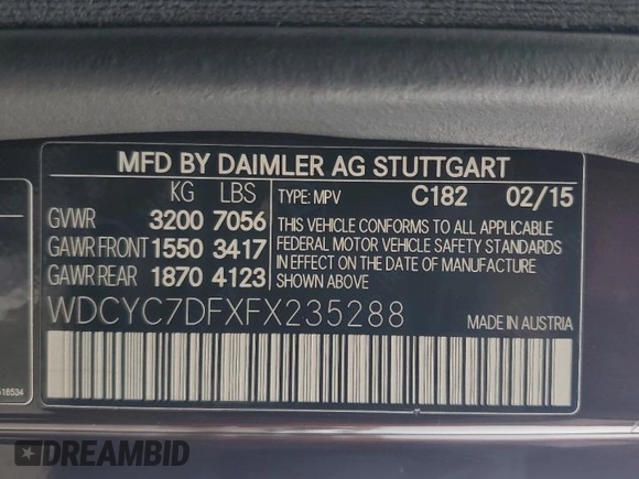 2015 Mercedes-Benz G 63 AMG z VIN WDCYC7DFXFX235288, wystawiony jako Copart lot #60655715 z przebiegiem 118 484 mil mil oraz Szkoda całkowita • Salvage title. Historia ofert i sprzedaży dostępna na DreamBid. Obrazek 13.